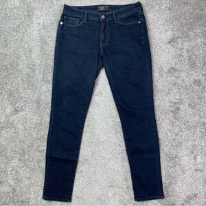 Abercrombie & Fitch Jeans Women's 26 Short Blue Super Skinny Low Rise Dark Denim